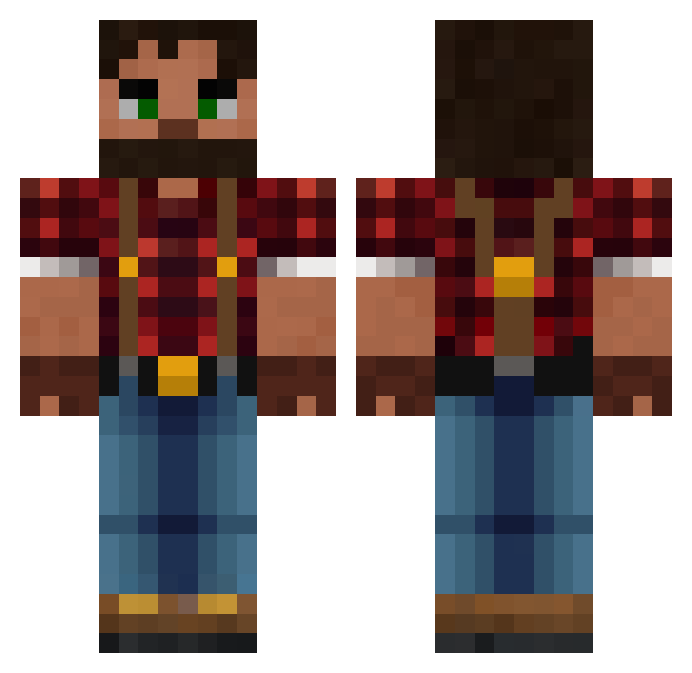 1937mercan Minecraft skin, front and back view