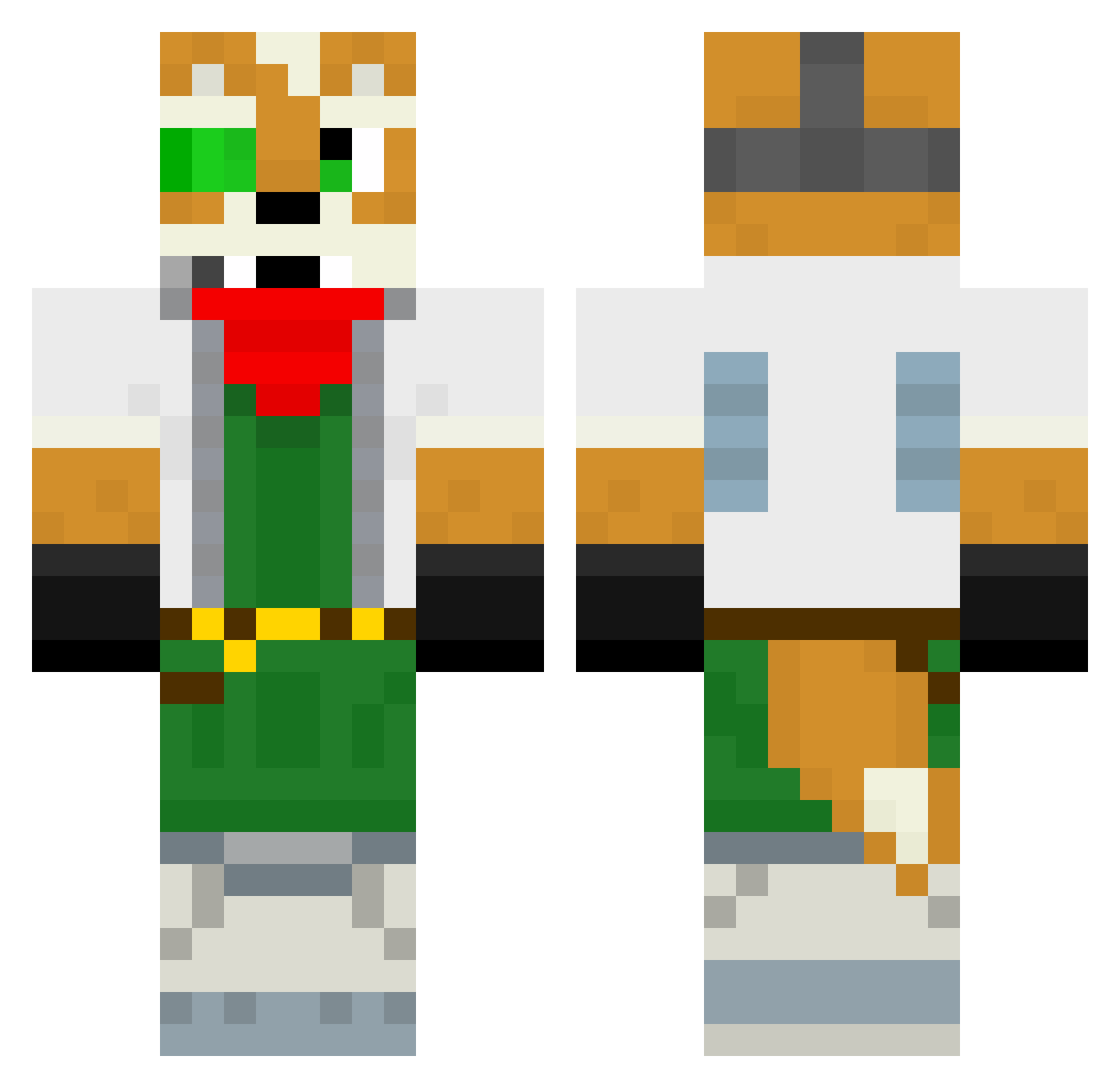 BriseEnchantee Minecraft skin, front and back view