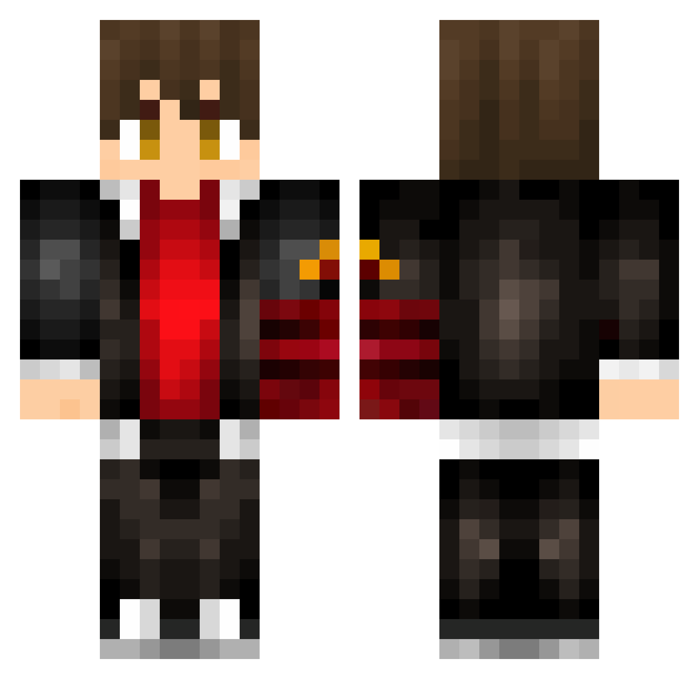xXThe_Holy_OneXx Minecraft skin, front and back view