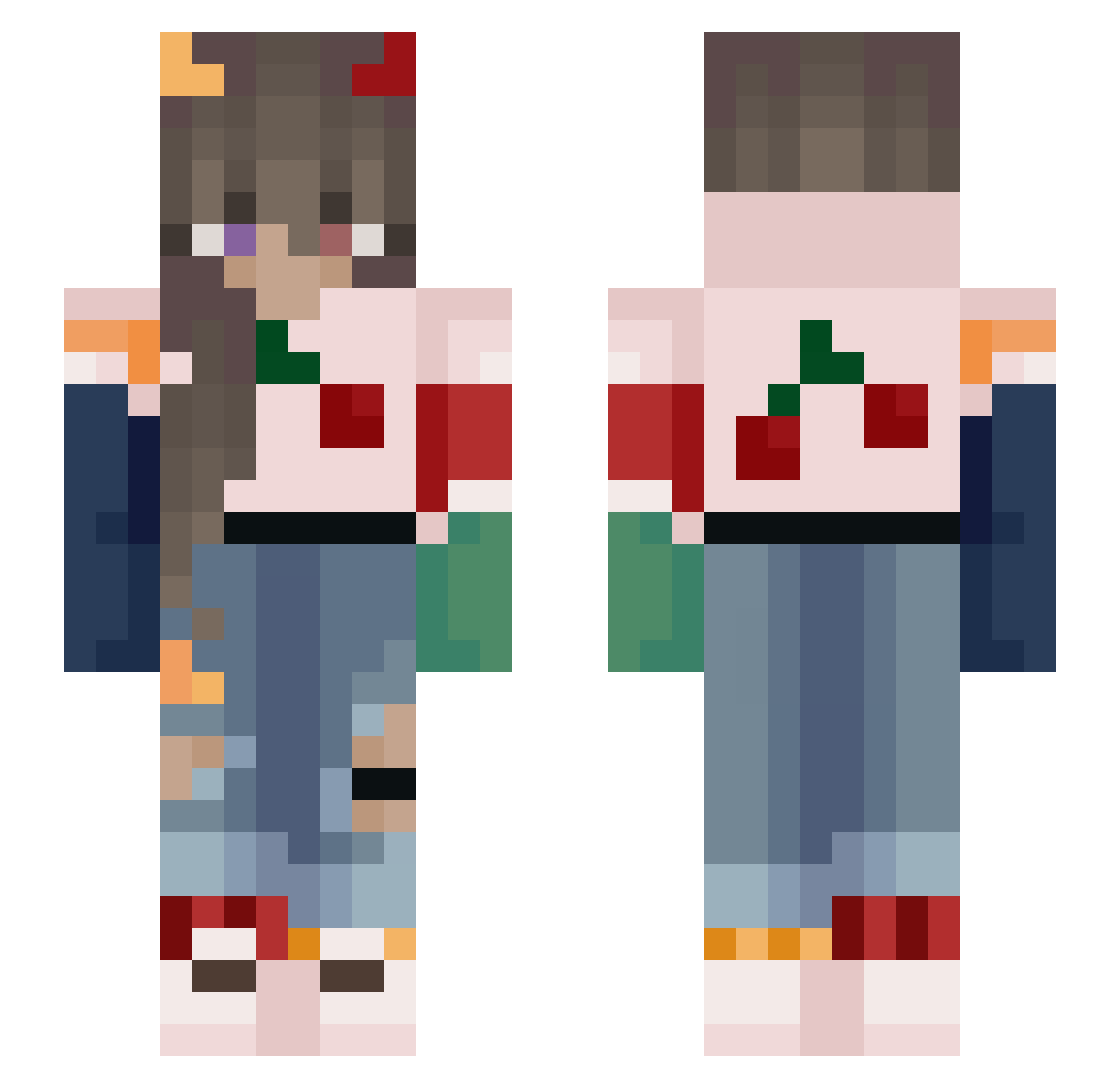 AceOfSpades4573 Minecraft skin, front and back view
