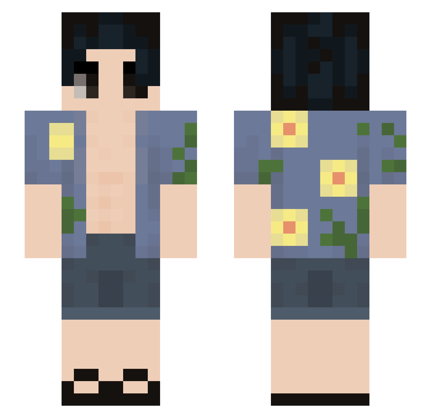 imthiefirl Minecraft skin, front and back view