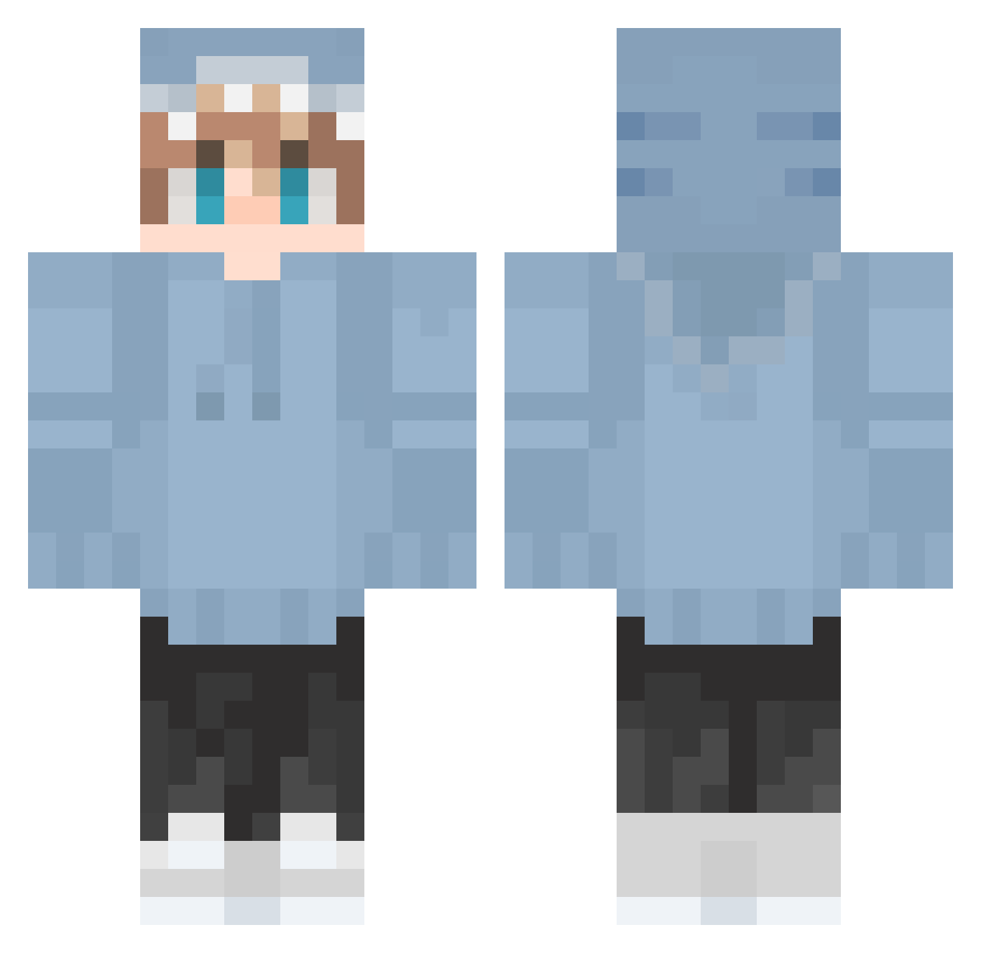 xiaochang_i Minecraft skin, front and back view