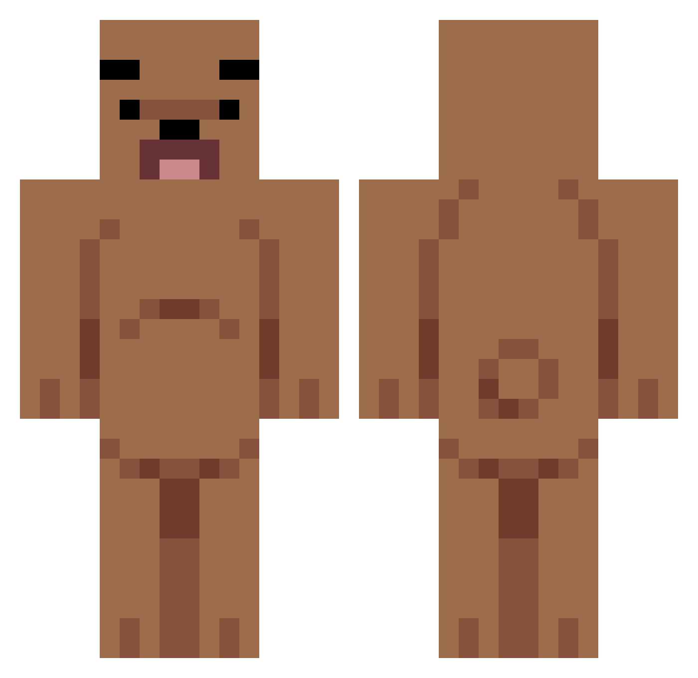 DragonAHTakt Minecraft skin, front and back view