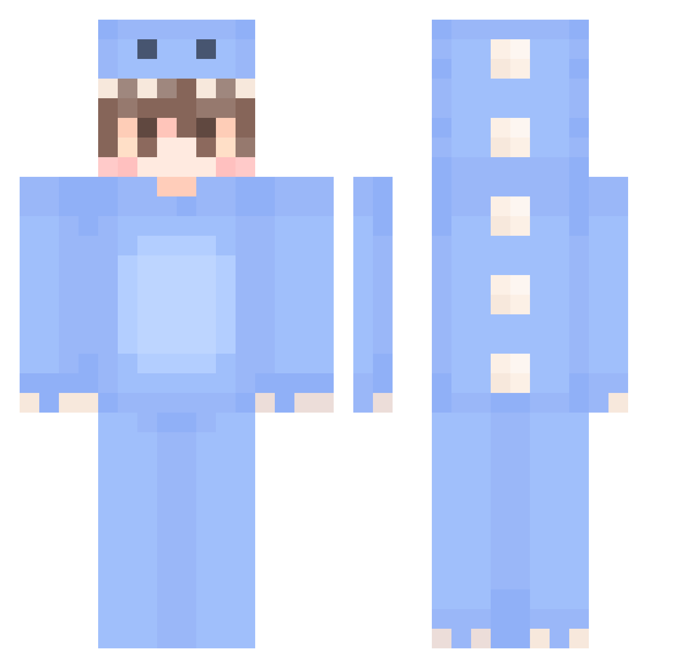 bala8787 Minecraft skin, front and back view