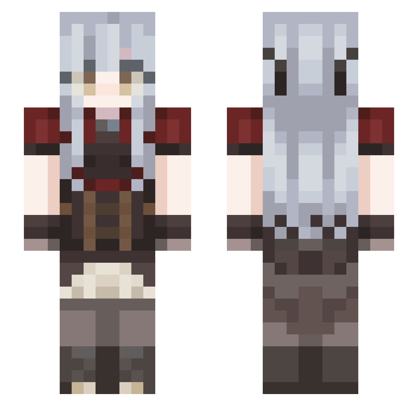 _yly_ Minecraft skin, front and back view