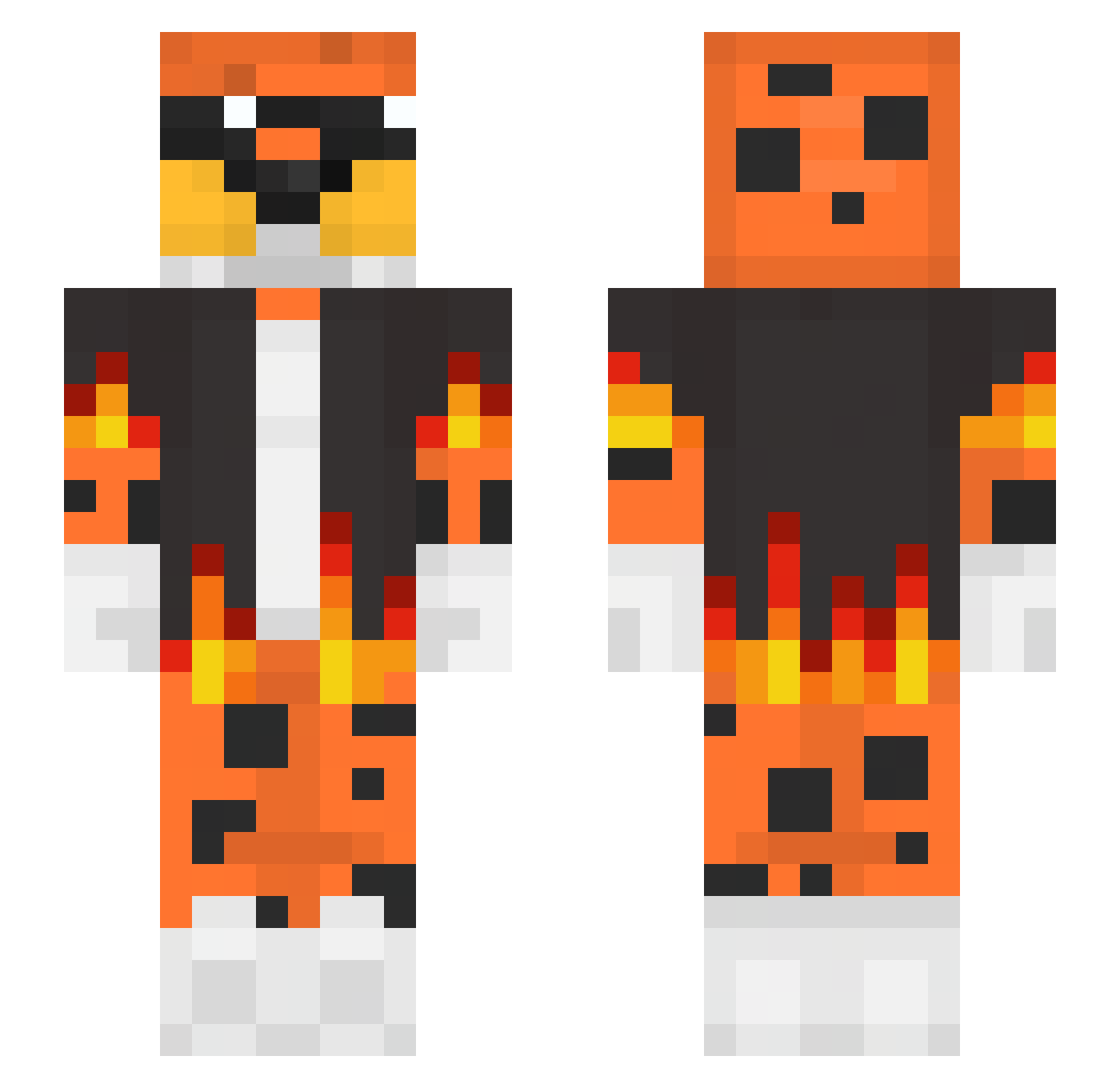 SP_Ghetti Minecraft skin, front and back view
