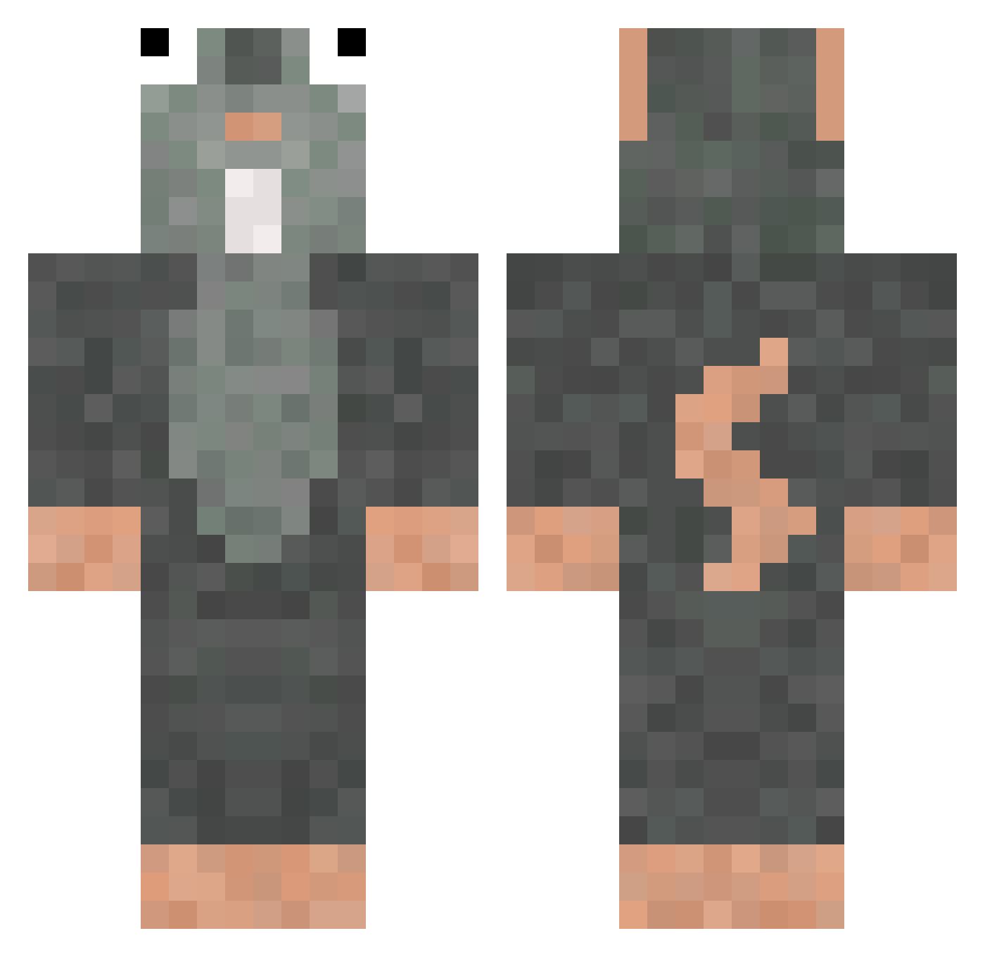 amazondeliveryy Minecraft skin, front and back view