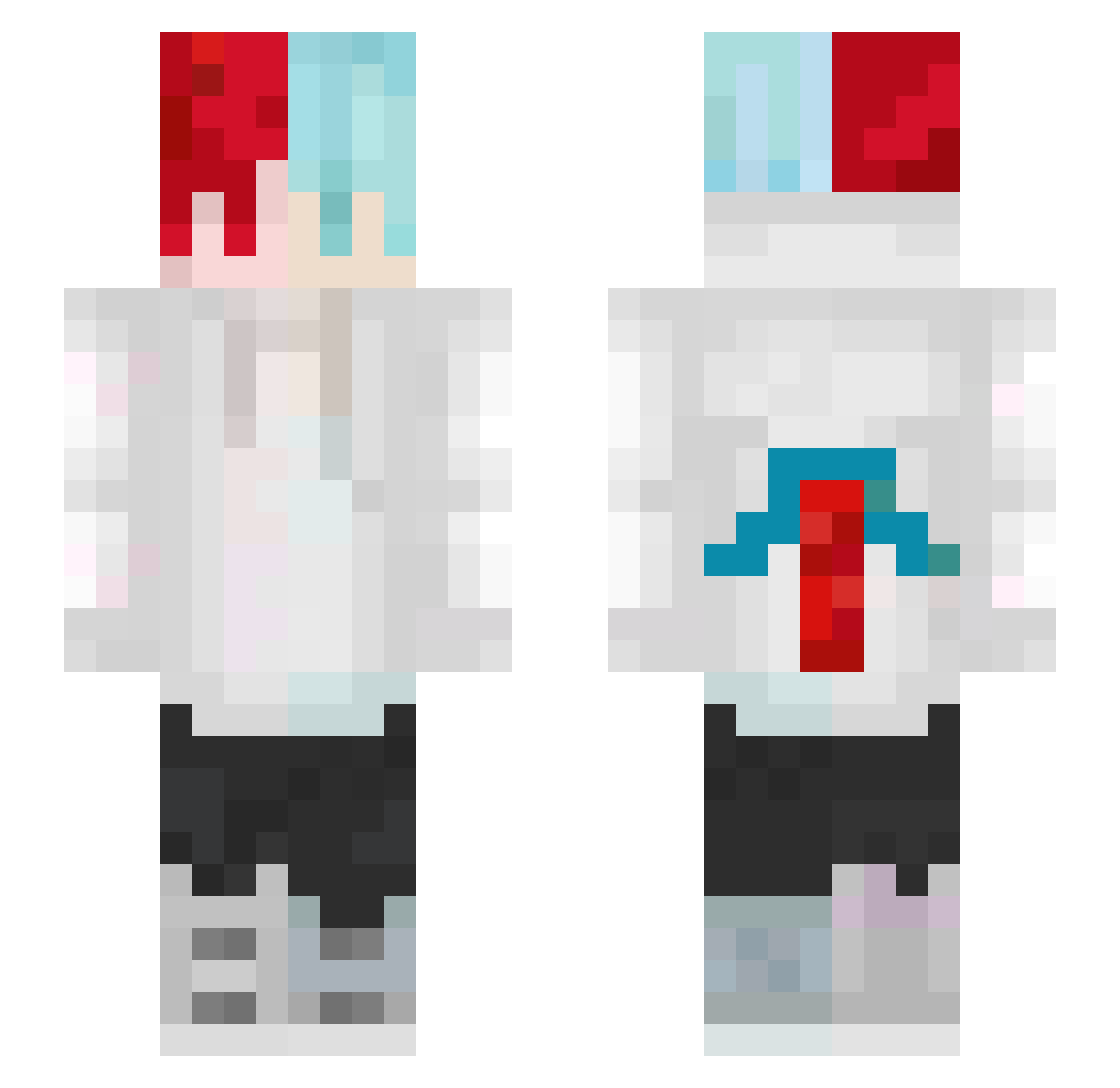 4mazen3 Minecraft skin, front and back view