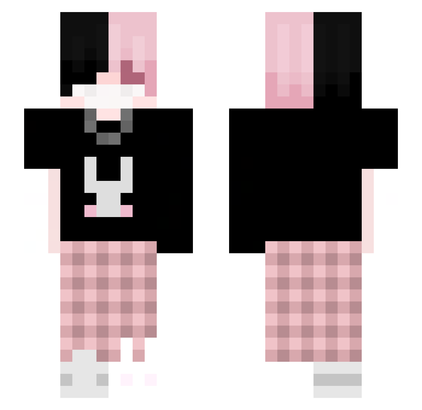 xMCxChaoticphun Minecraft skin, front and back view