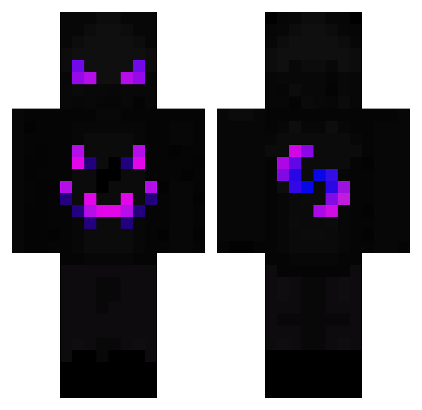 Tschneider Minecraft skin, front and back view