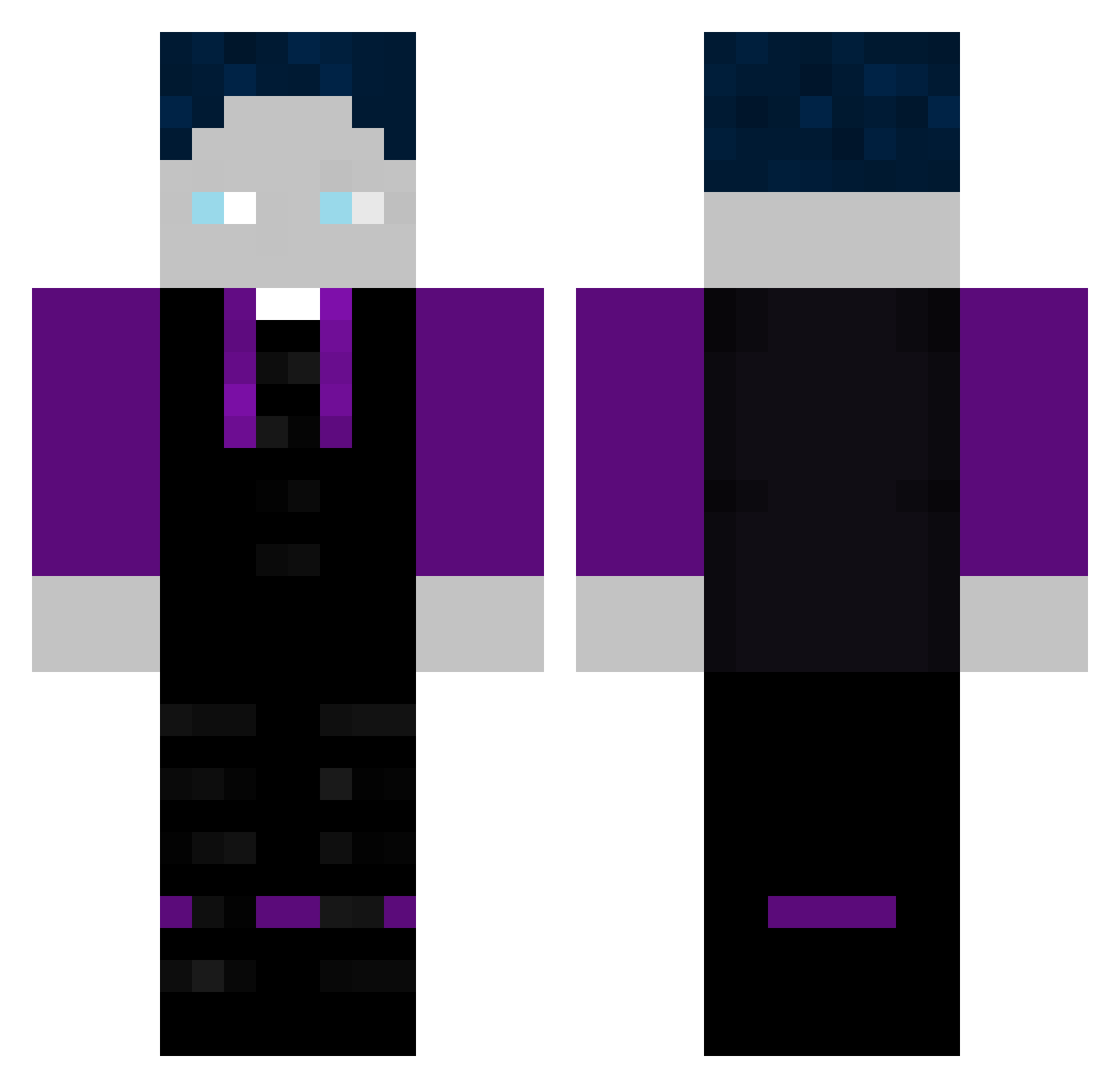 tim8 Minecraft skin, front and back view