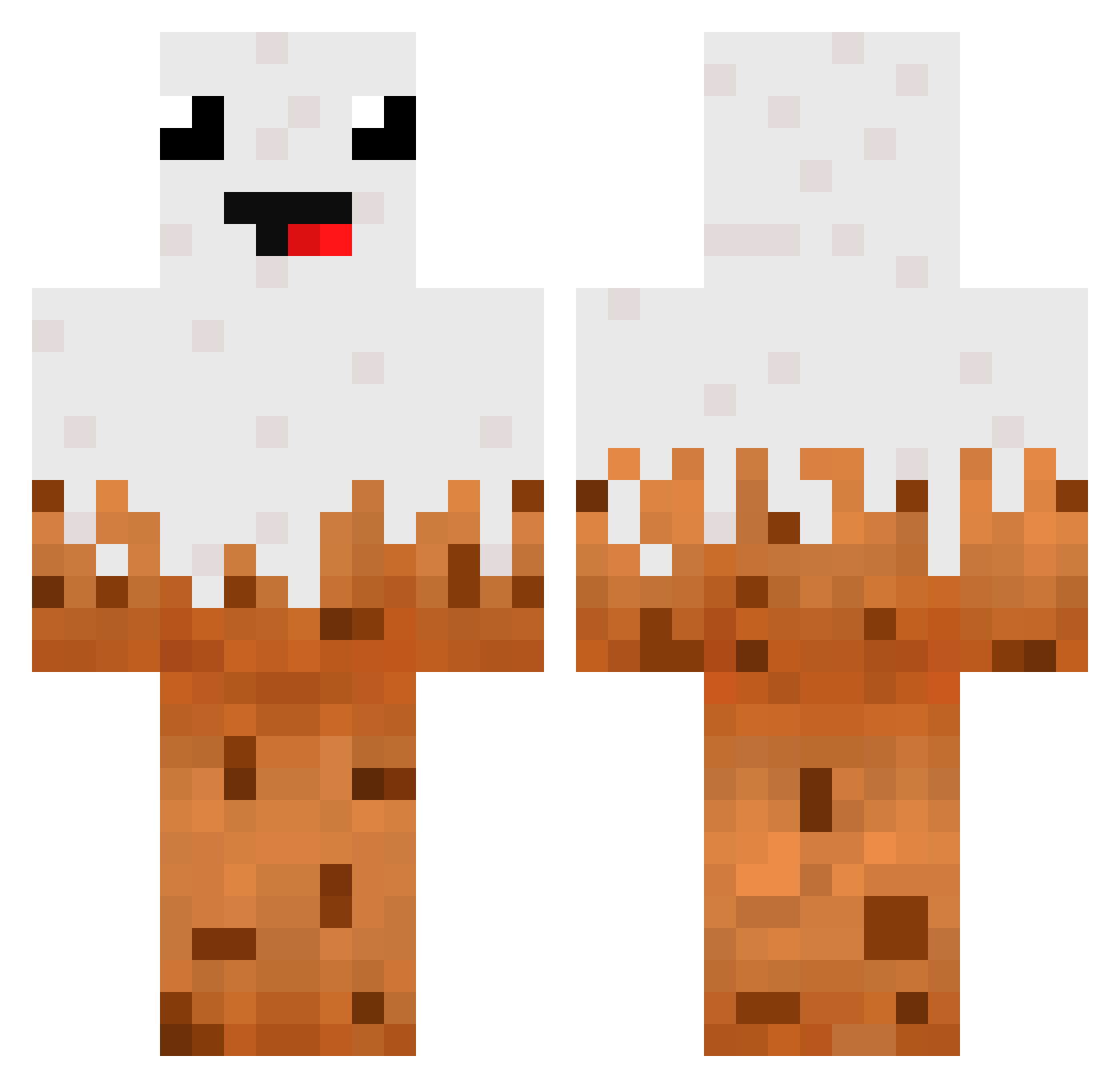YoshiGod24 Minecraft skin, front and back view