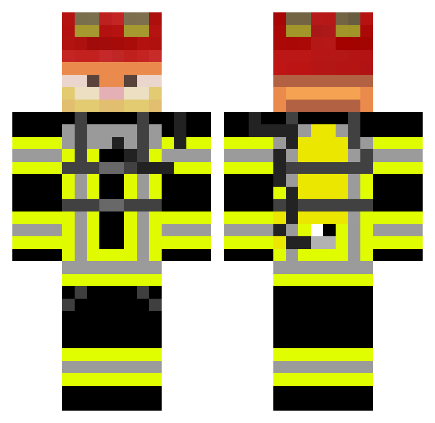 AviraManager Minecraft skin, front and back view