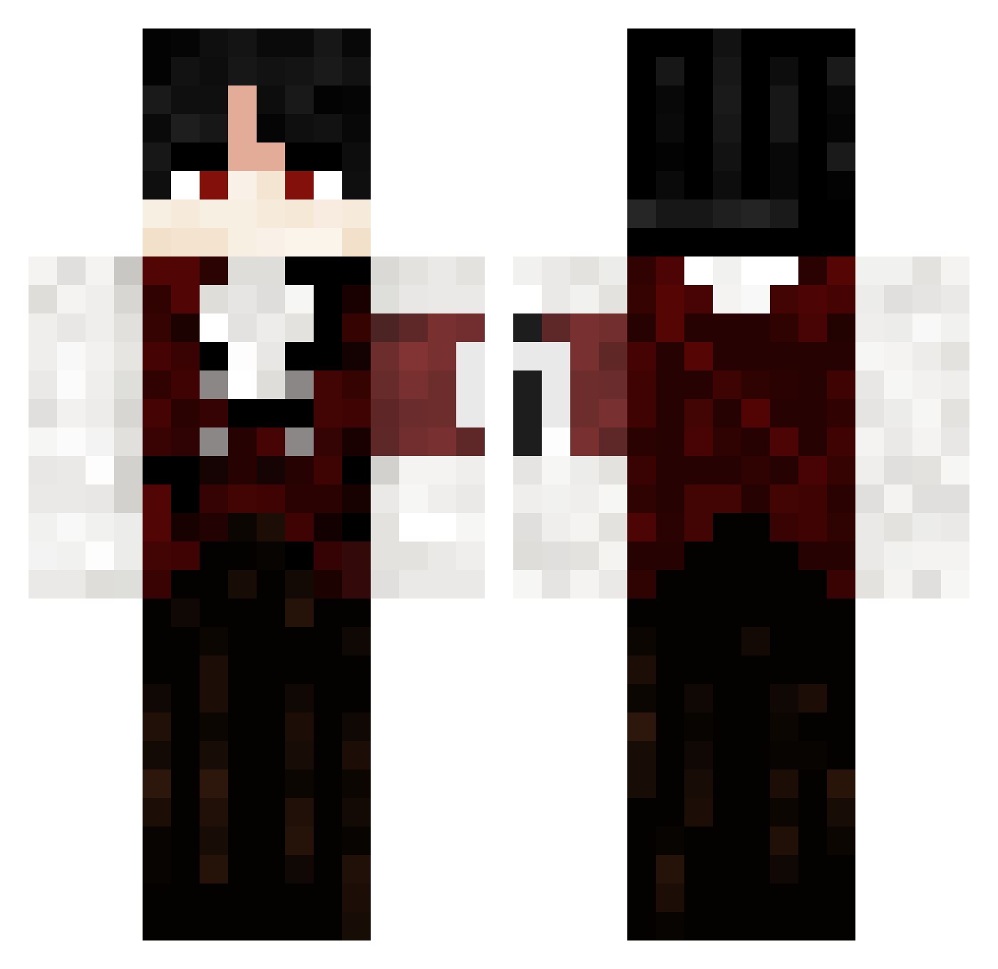 yoannisSS Minecraft skin, front and back view
