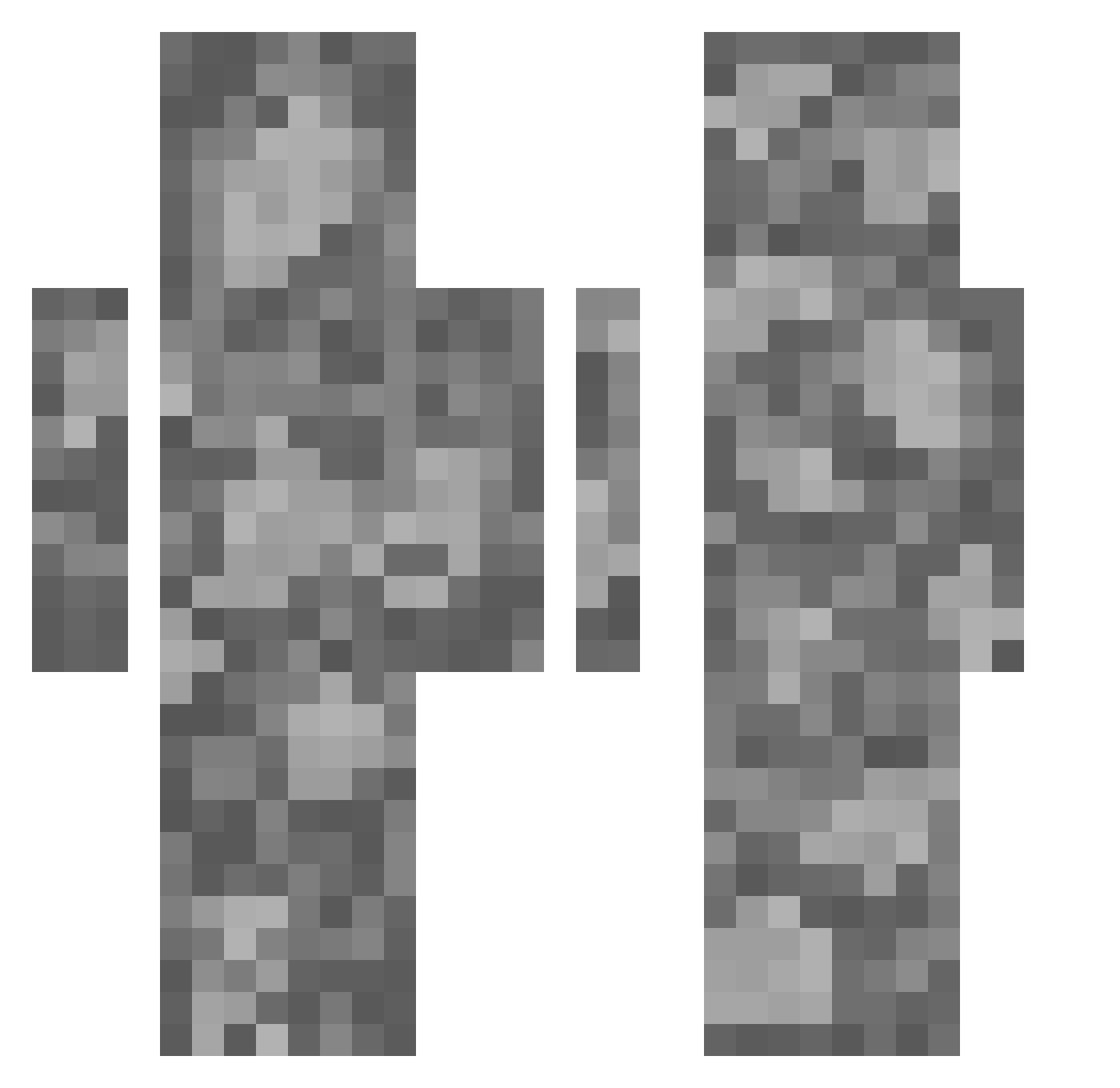 possuboy Minecraft skin, front and back view