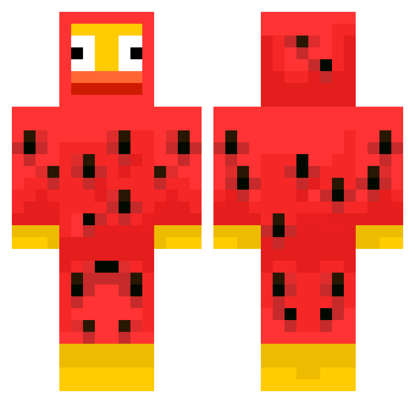 venusangelic Minecraft skin, front and back view