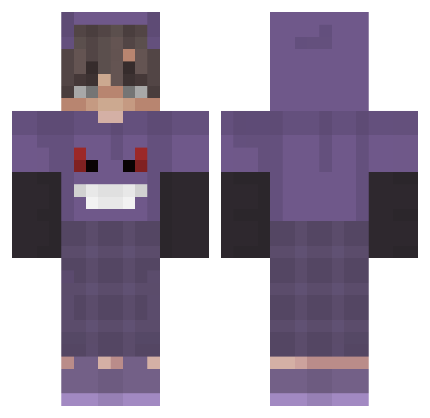 leon0588 Minecraft skin, front and back view