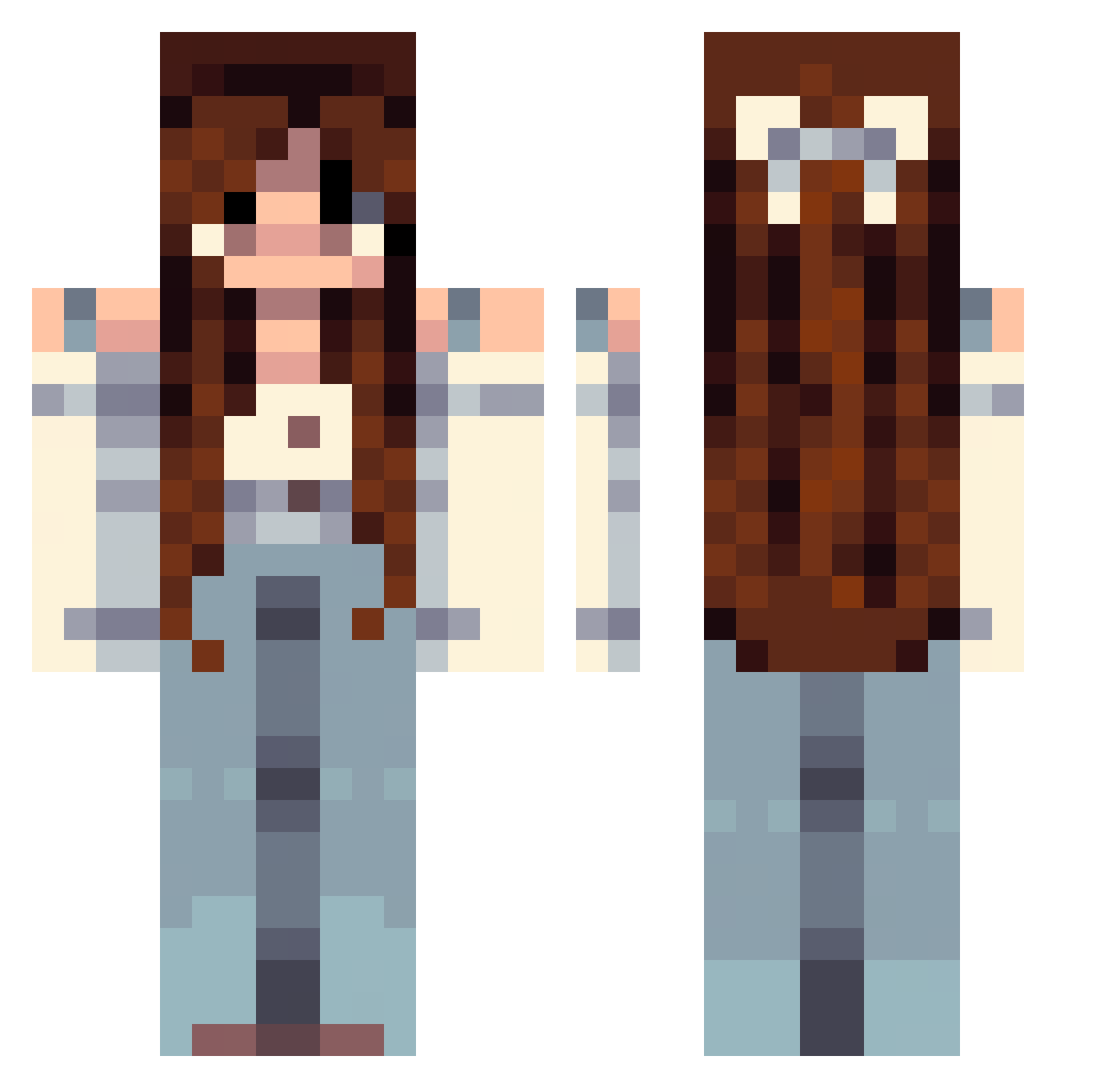 ImGonn Minecraft skin, front and back view