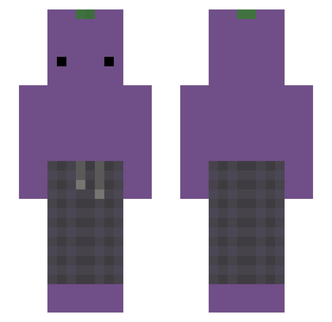 kozuk Minecraft skin, front and back view