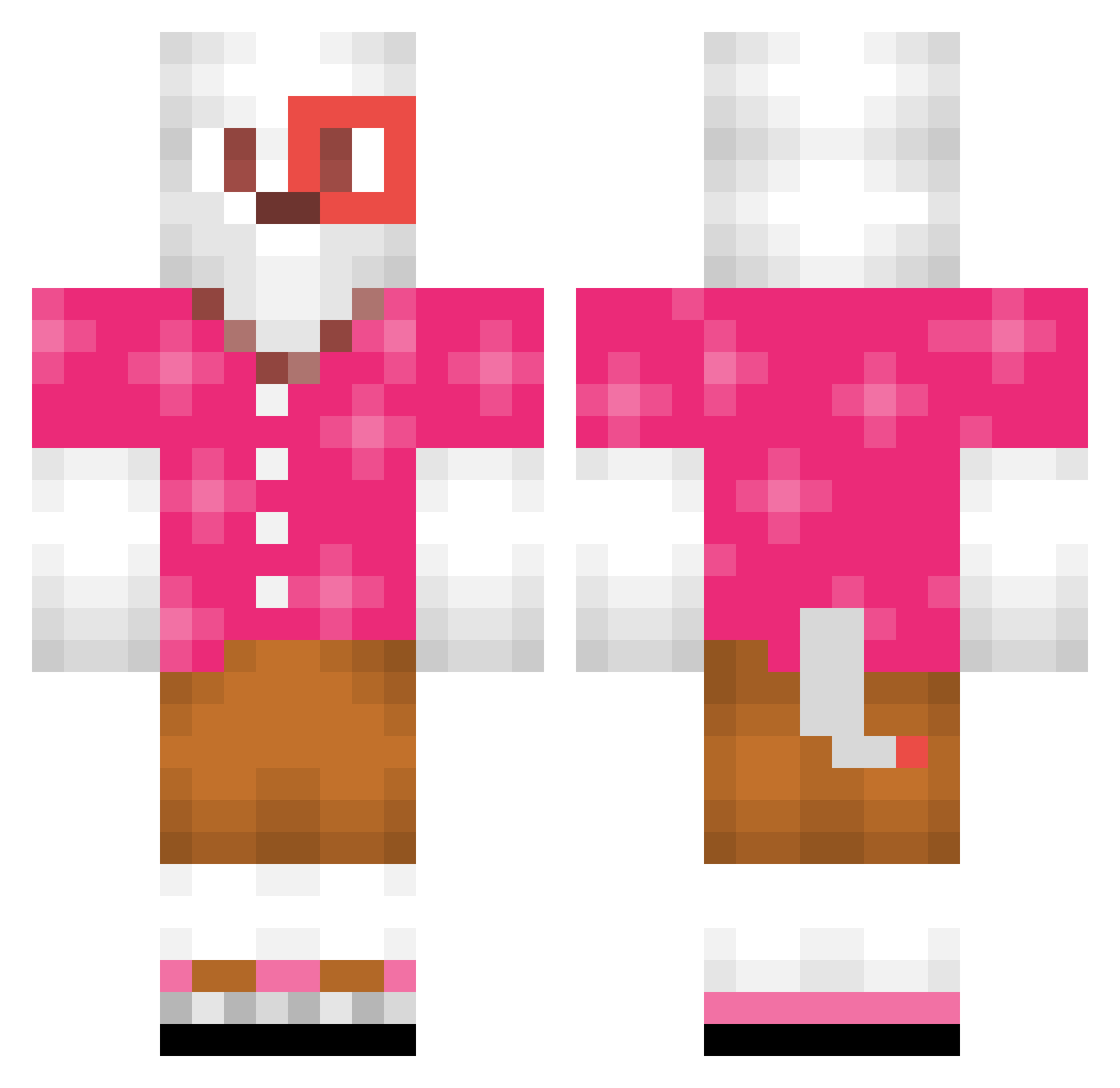 wh7sxb Minecraft skin, front and back view