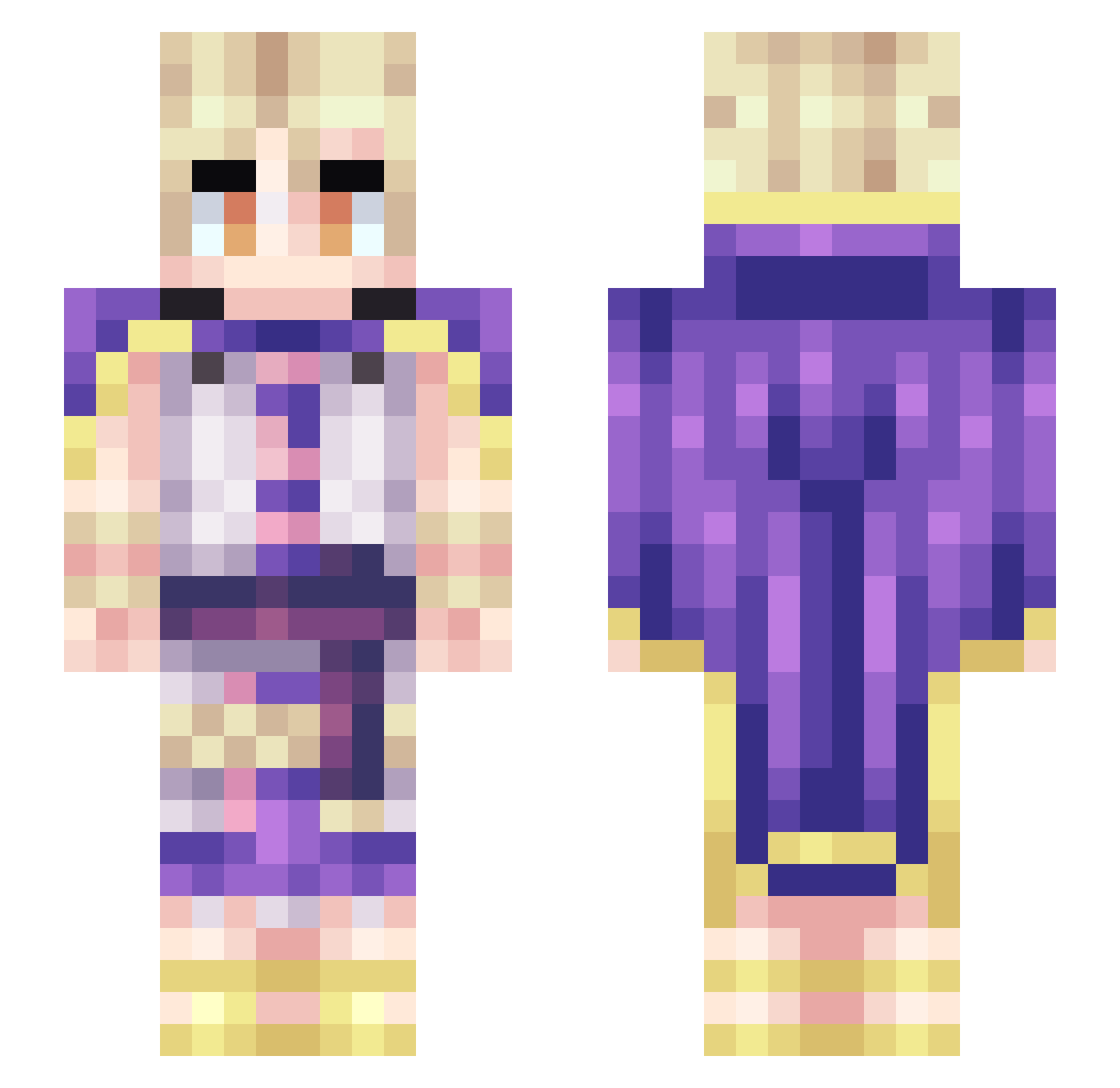 Iron_Creeper102 Minecraft skin, front and back view