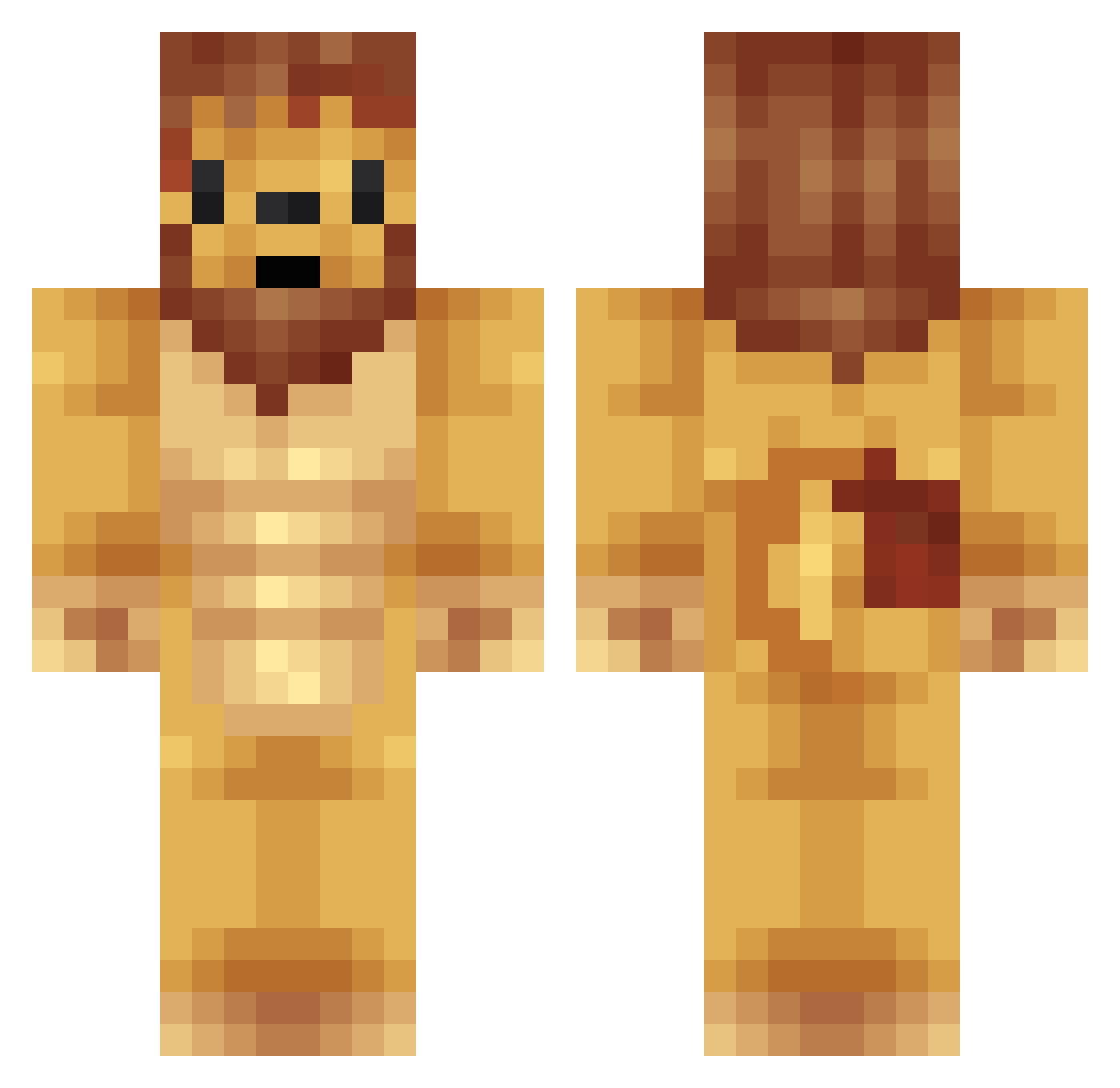 Laith Minecraft skin, front and back view