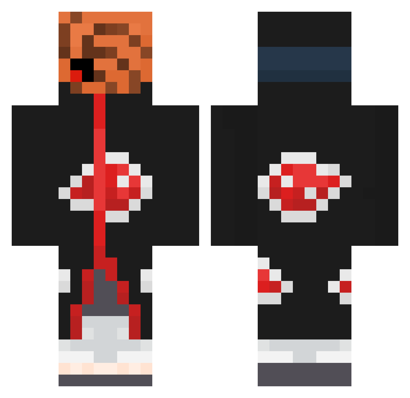 charlie2098 Minecraft skin, front and back view