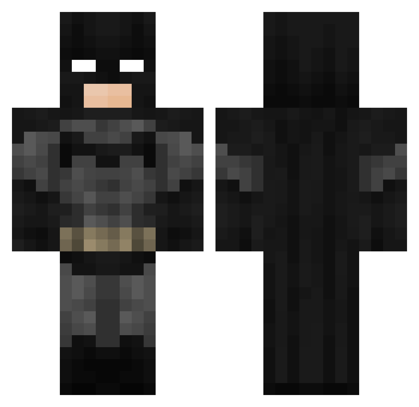 WI5E Minecraft skin, front and back view