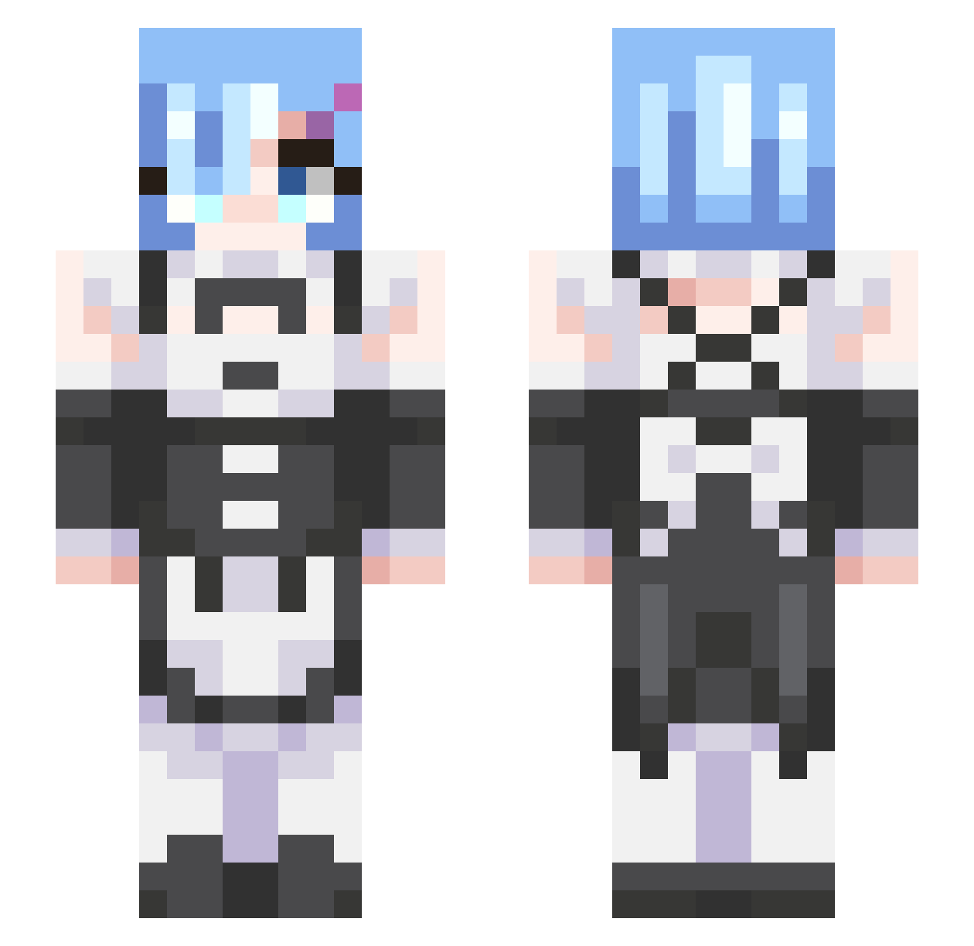 yunjae_lee Minecraft skin, front and back view