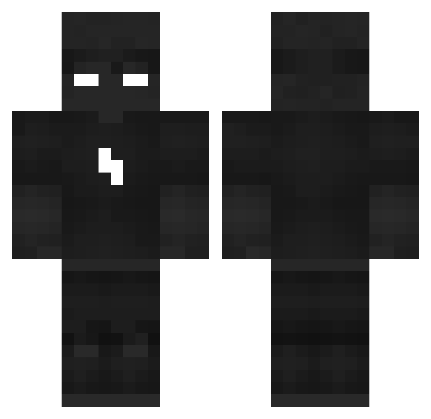 _wqrrior Minecraft skin, front and back view