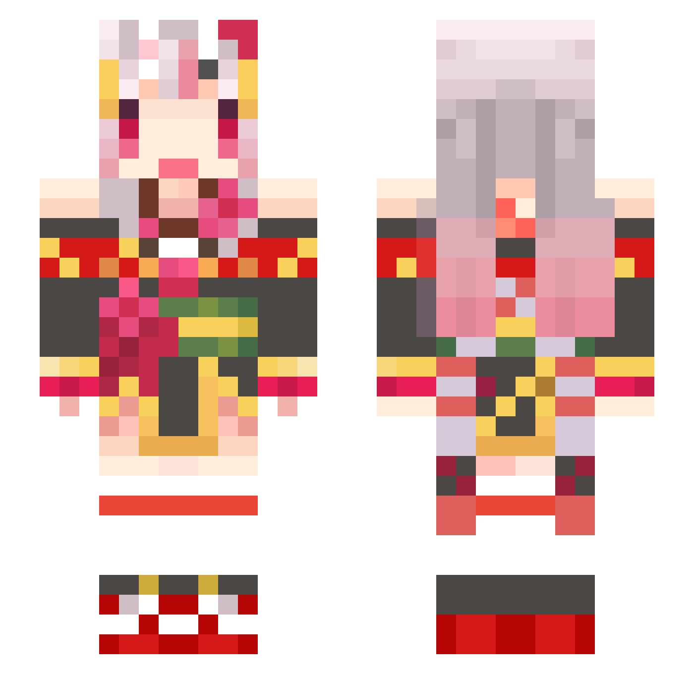 max_pb Minecraft skin, front and back view