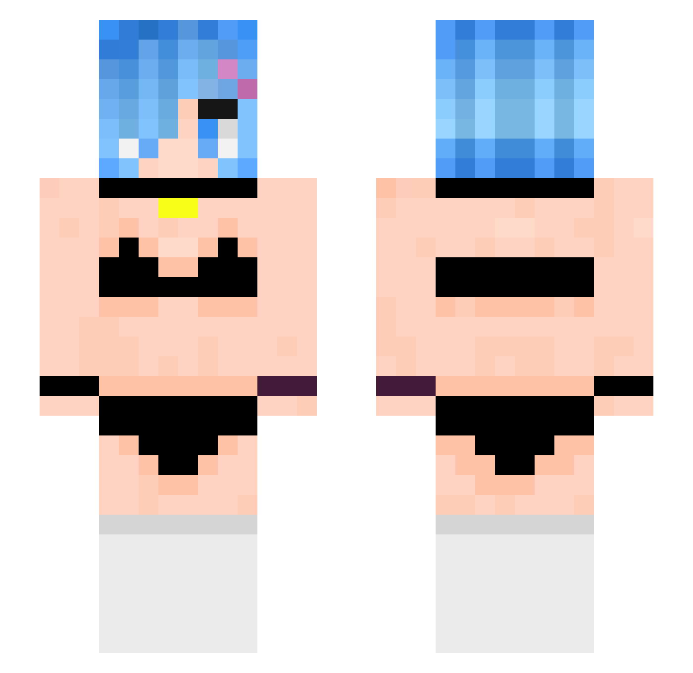 complete325 Minecraft skin, front and back view