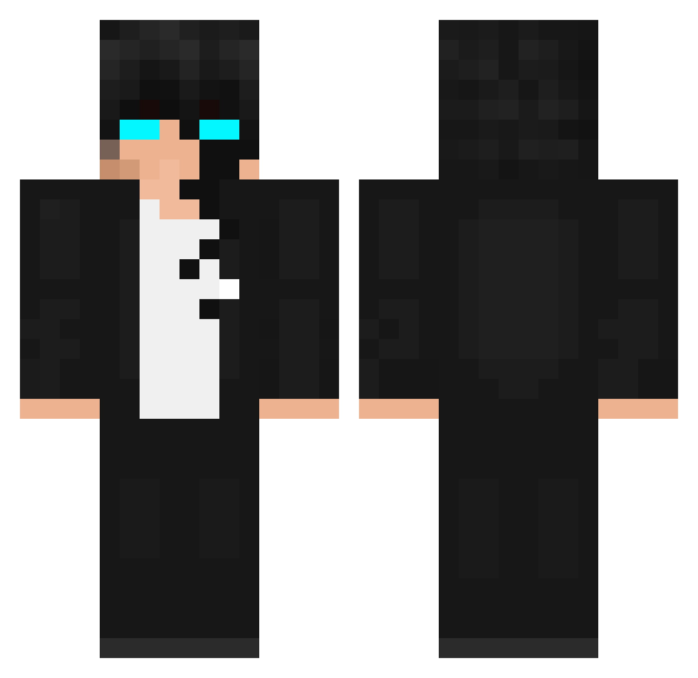 Thunder_boi321 Minecraft skin, front and back view
