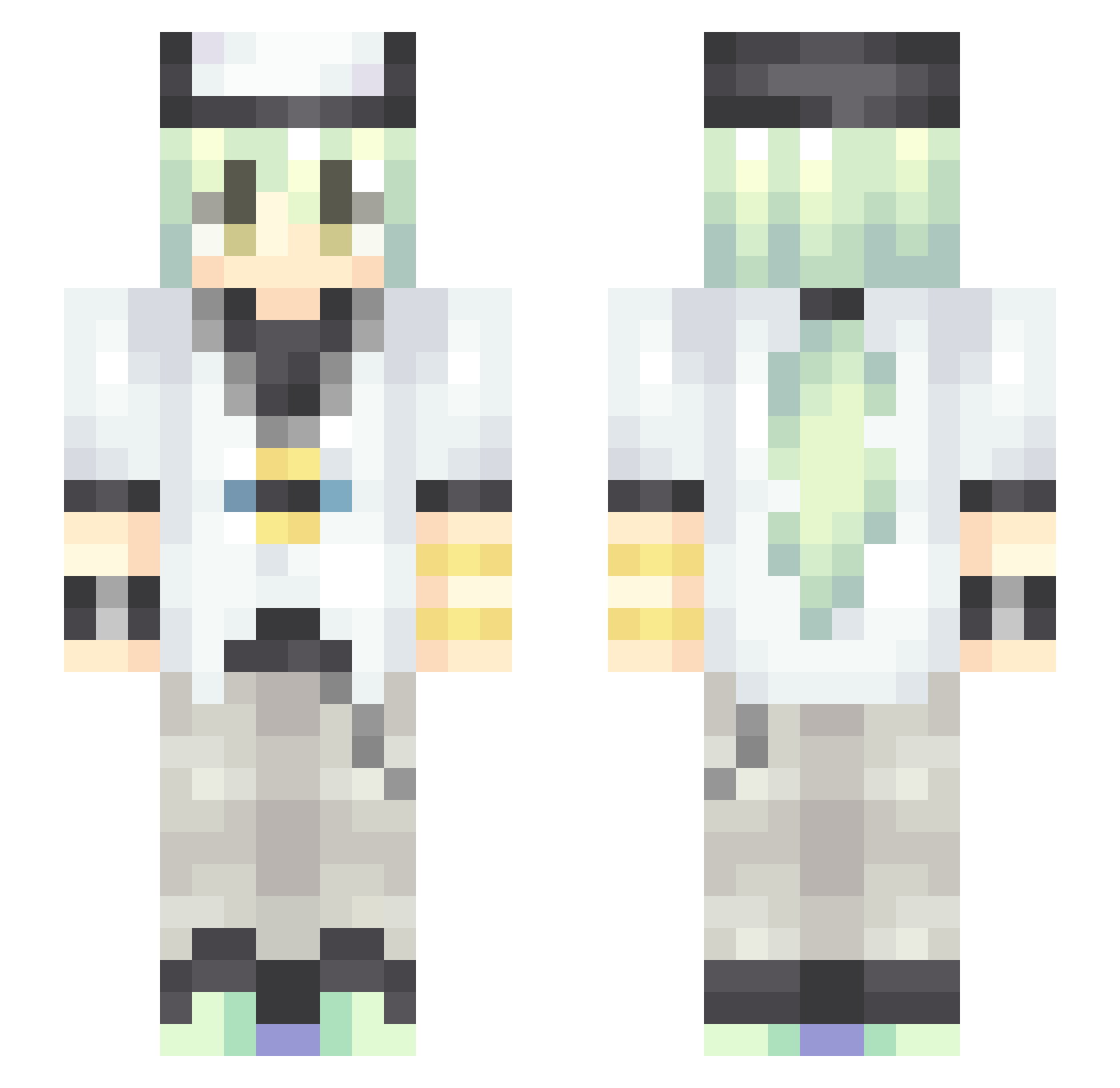 kevinthekid Minecraft skin, front and back view