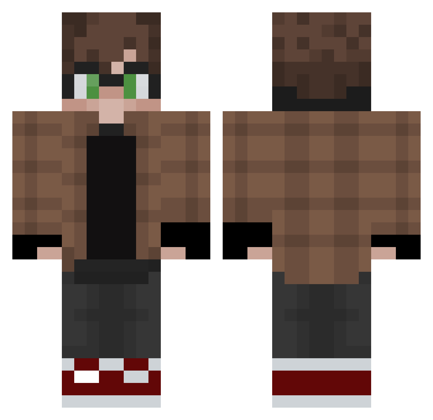 metaal_dragon102 Minecraft skin, front and back view