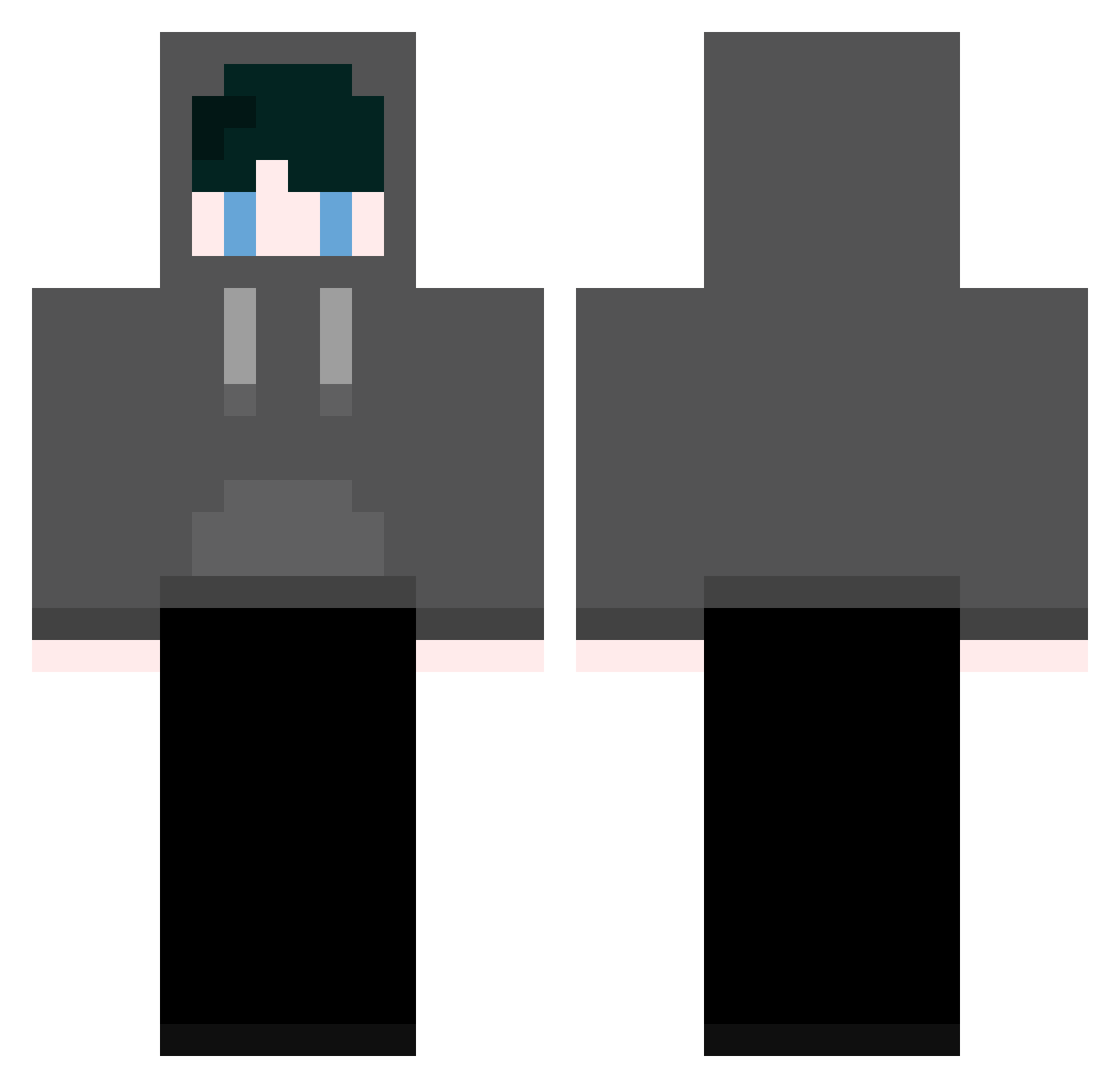 0Jimmy Minecraft skin, front and back view