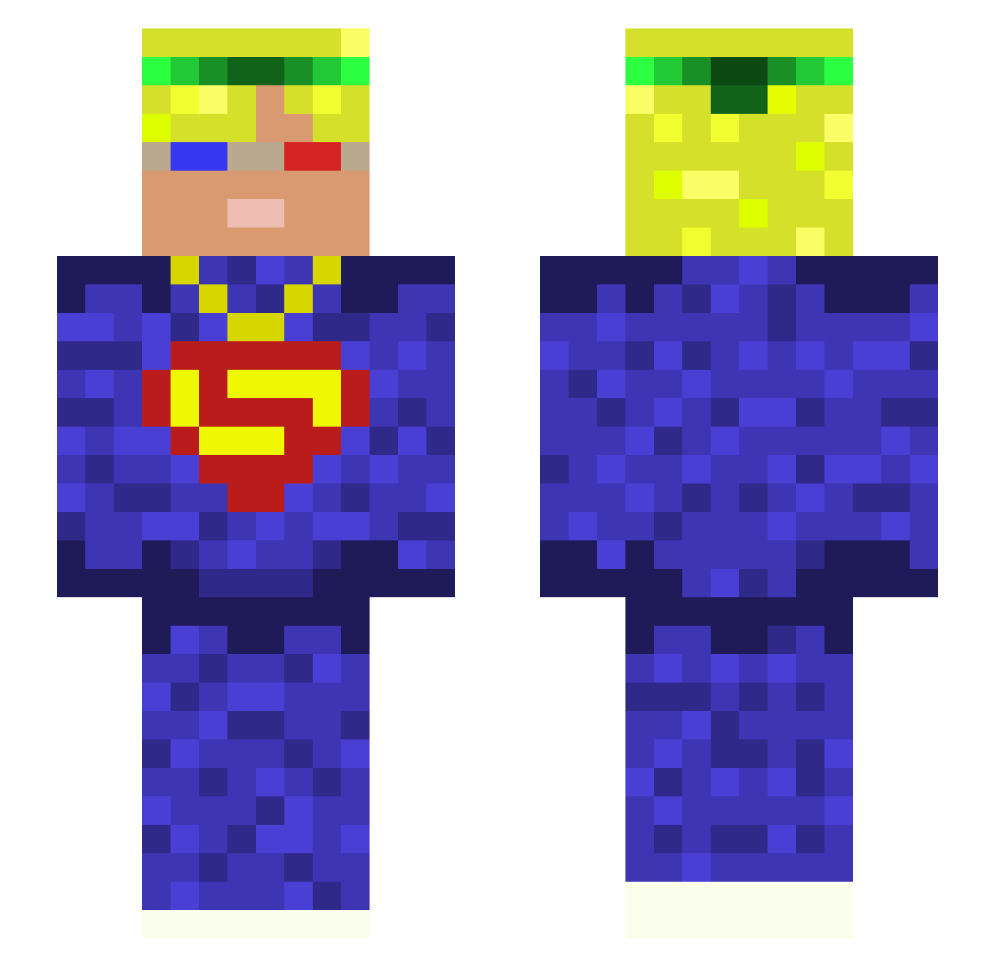 God0ei Minecraft skin, front and back view