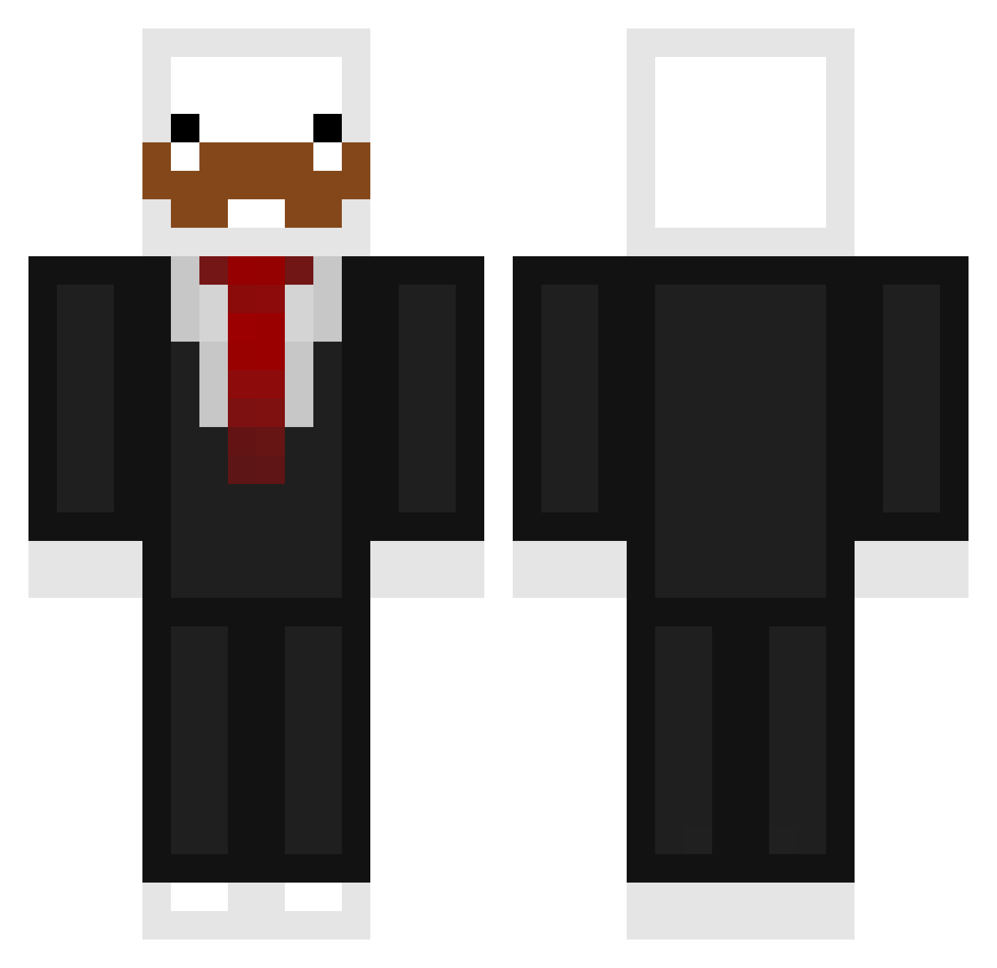 Pringles2470 Minecraft skin, front and back view