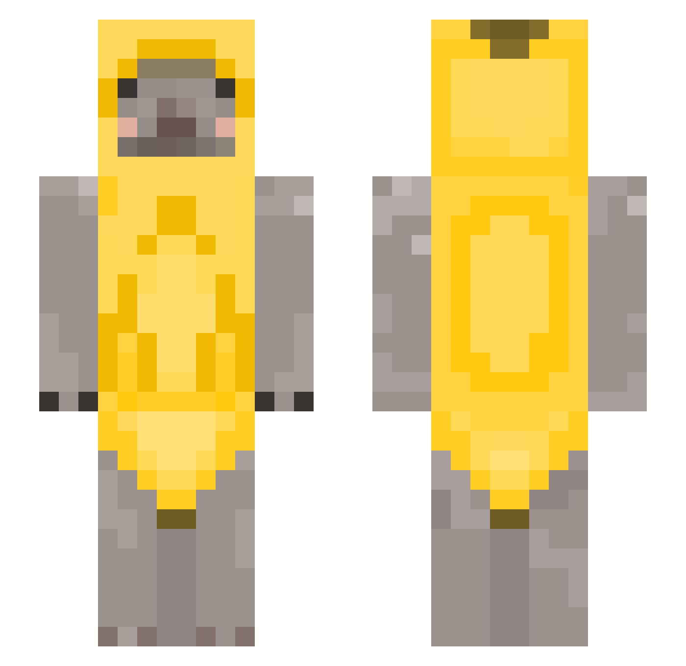 VIFONN Minecraft skin, front and back view