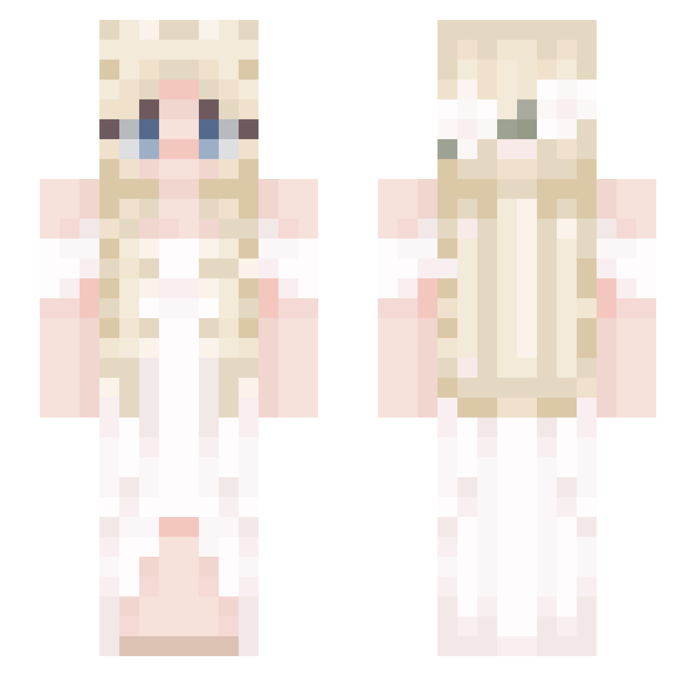 HisPuppyyy Minecraft skin, front and back view