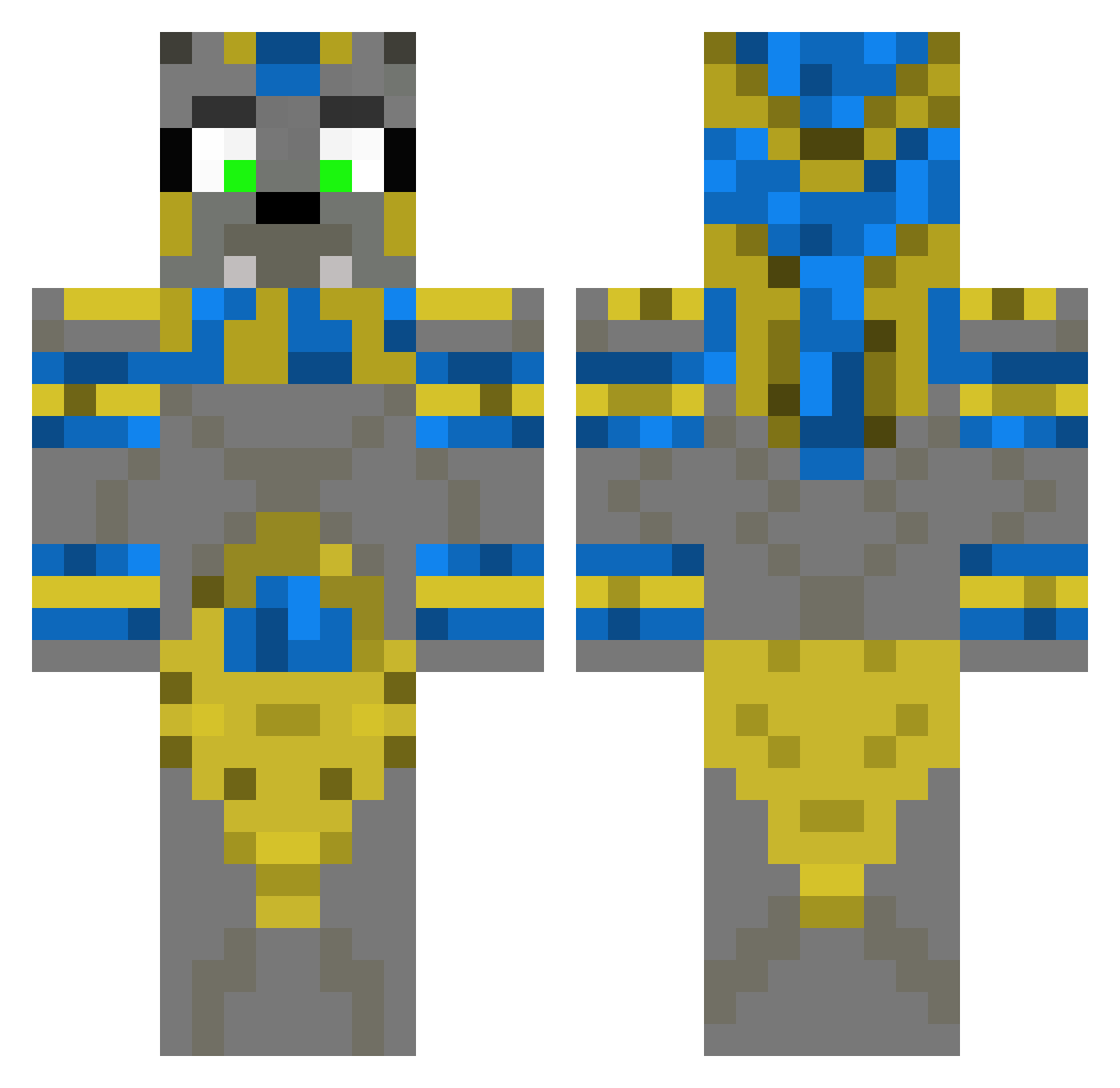 Malorie Minecraft skin, front and back view