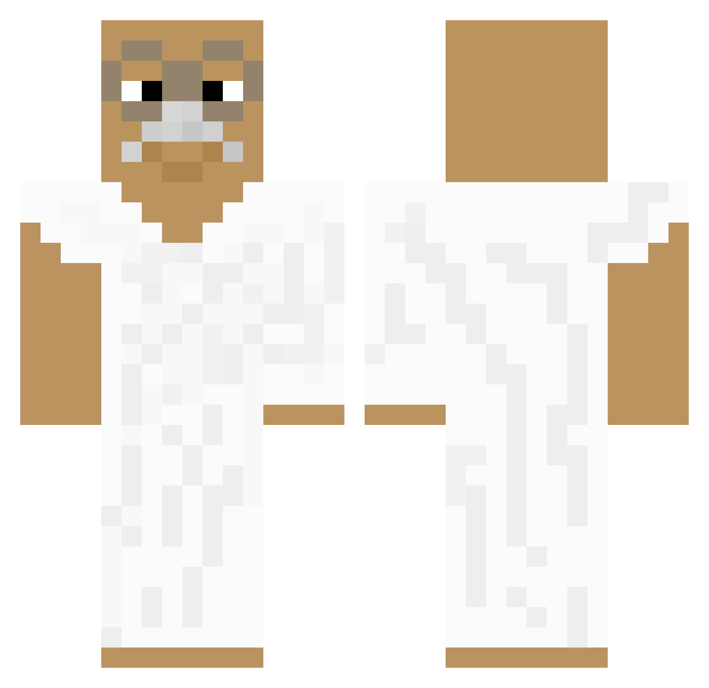 Emy_Zetti Minecraft skin, front and back view
