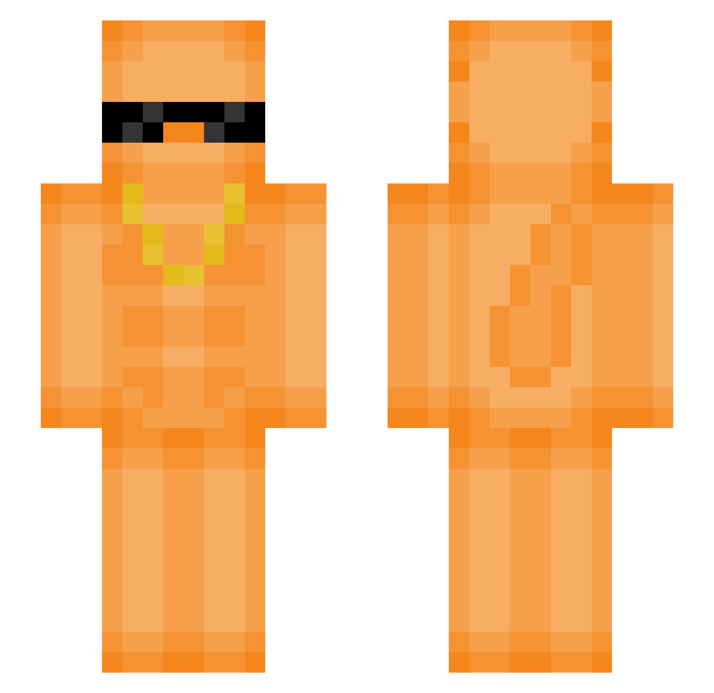 Kei_du Minecraft skin, front and back view