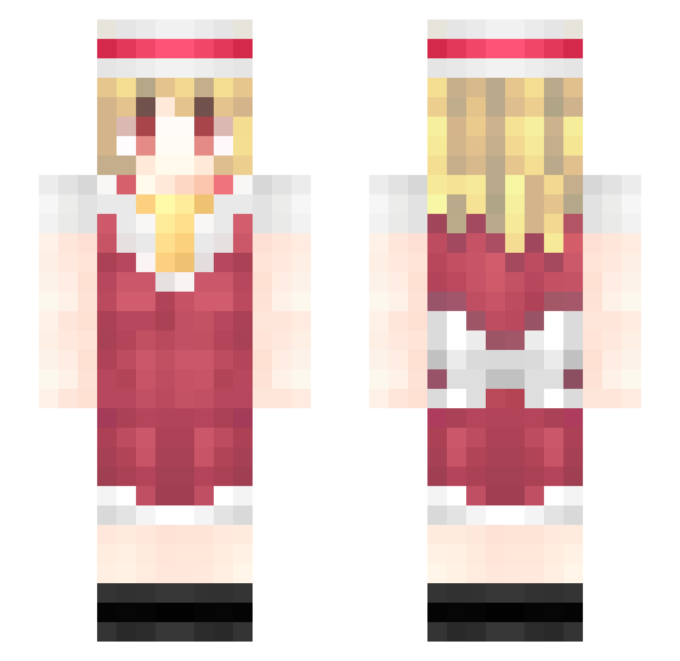 californiaidiot Minecraft skin, front and back view
