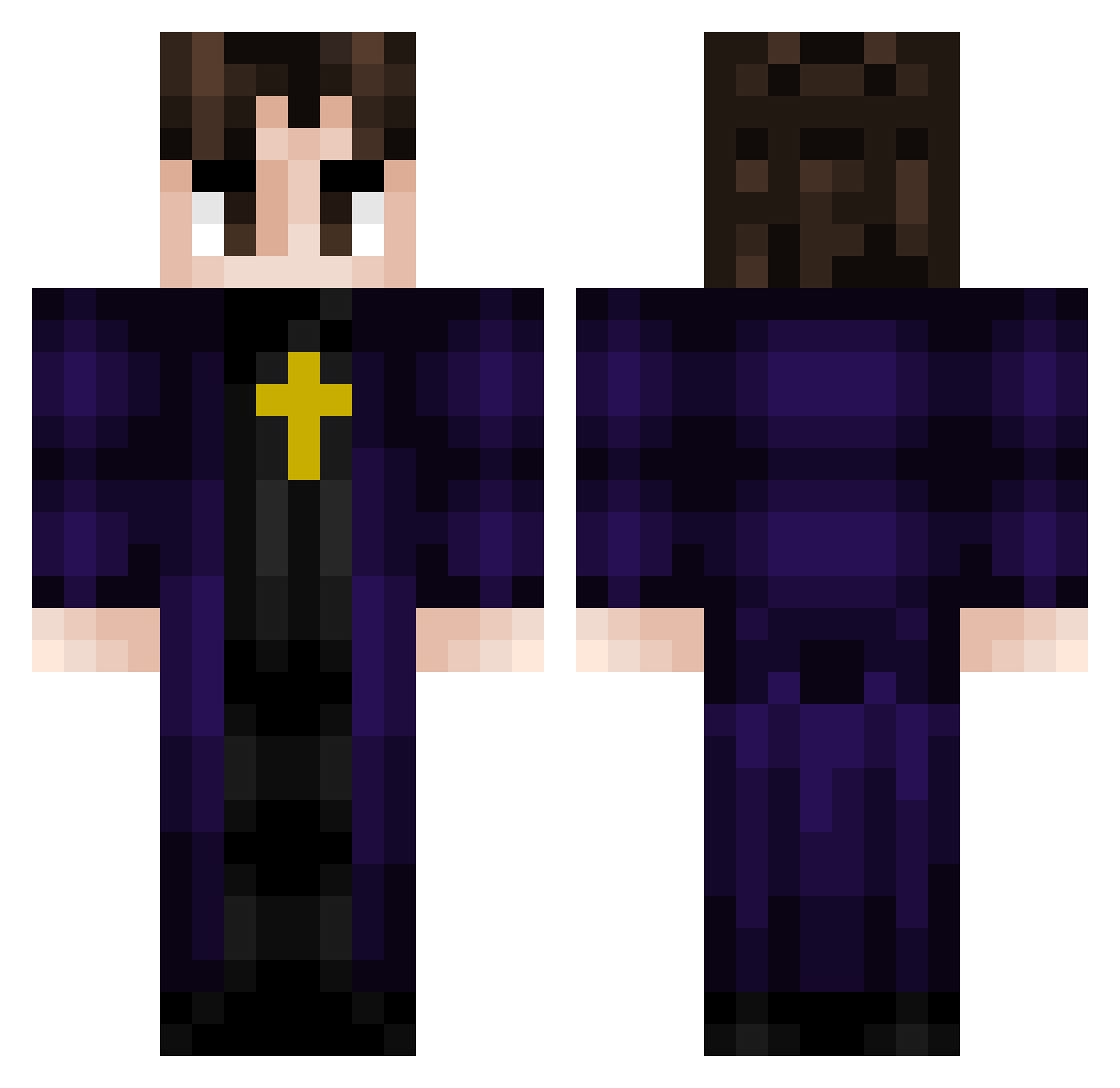 George_69654 Minecraft skin, front and back view