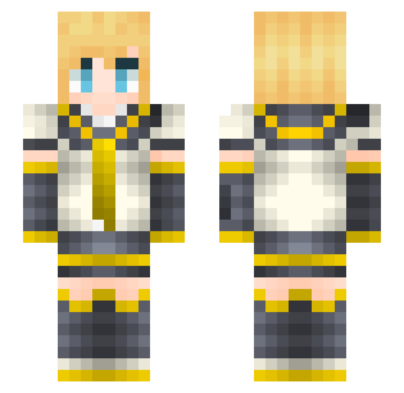 kani2137 Minecraft skin, front and back view