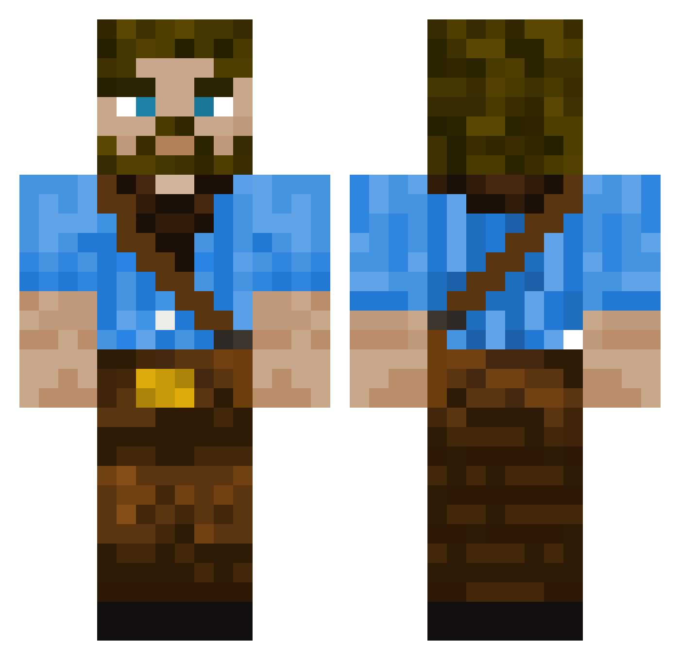 the_danay Minecraft skin, front and back view