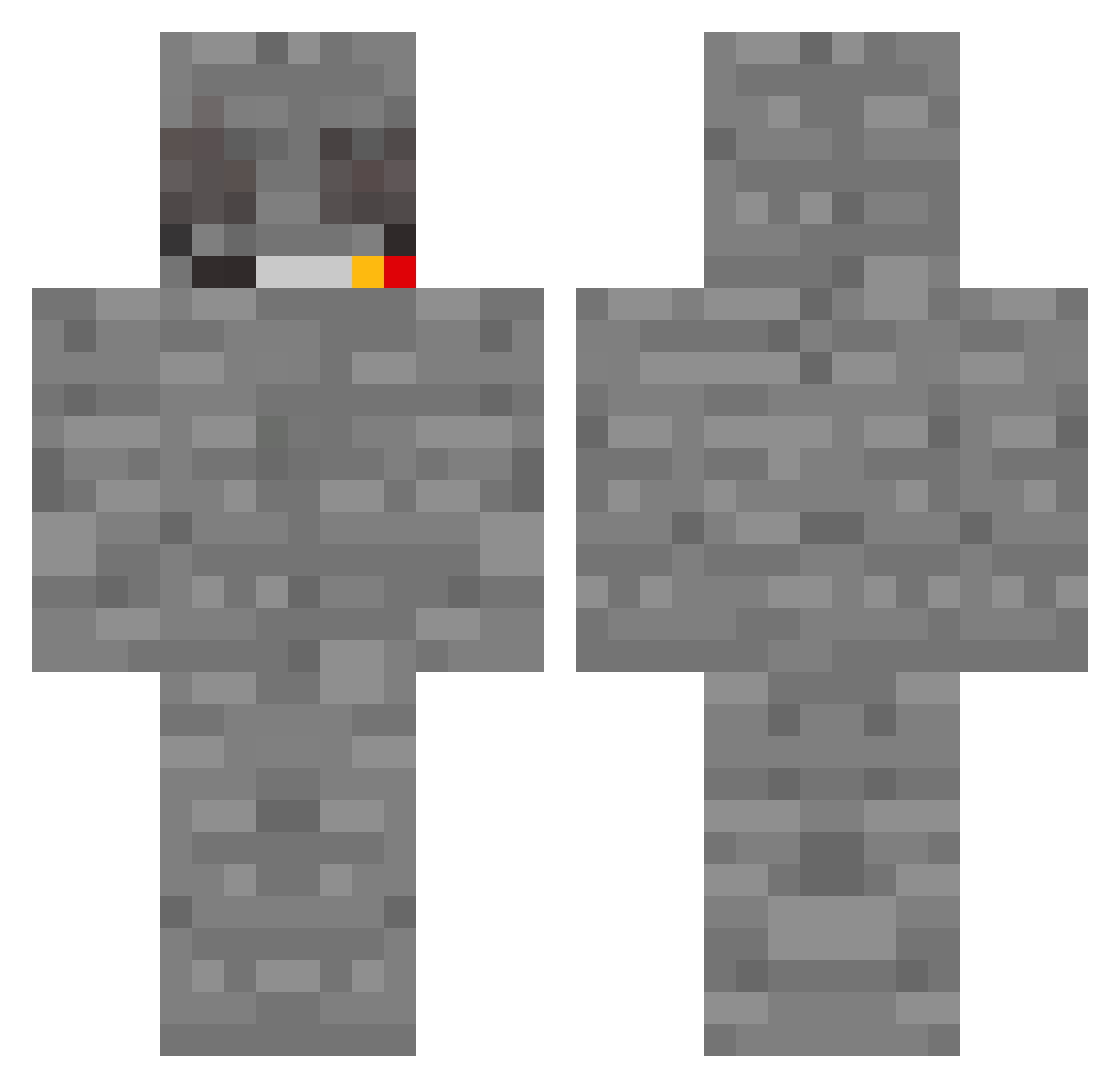 VanillaSkyy420 Minecraft skin, front and back view