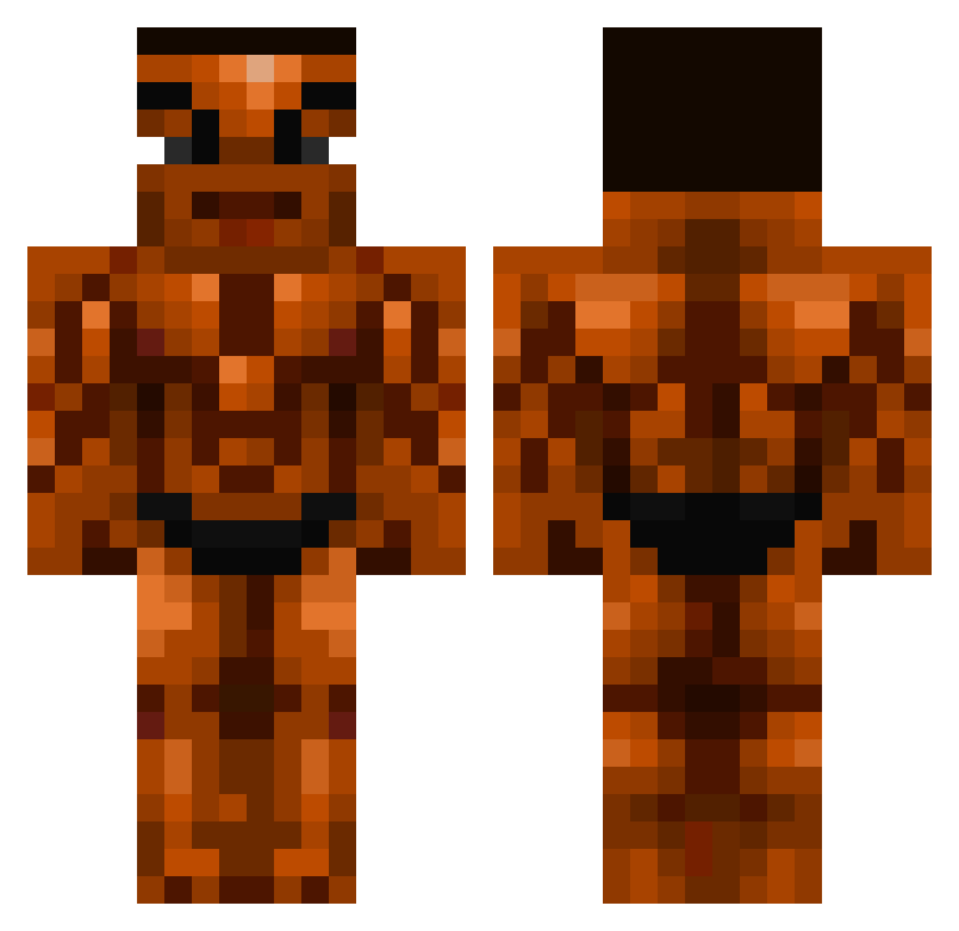 godlytostito_ Minecraft skin, front and back view