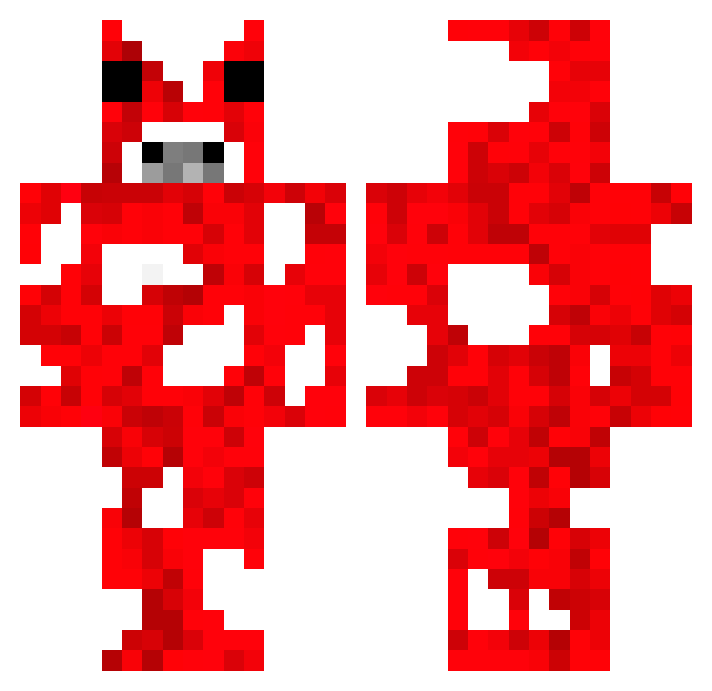 Dj_Wolf01 Minecraft skin, front and back view